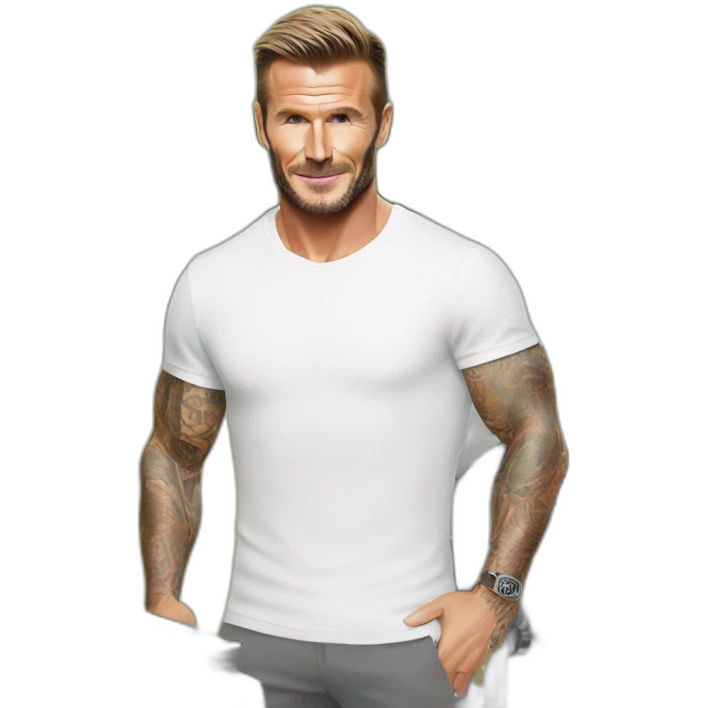 David Beckham at a bbq emoji