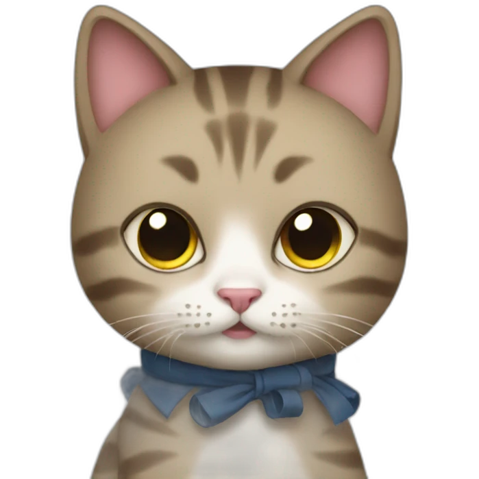 cat with skirt emoji
