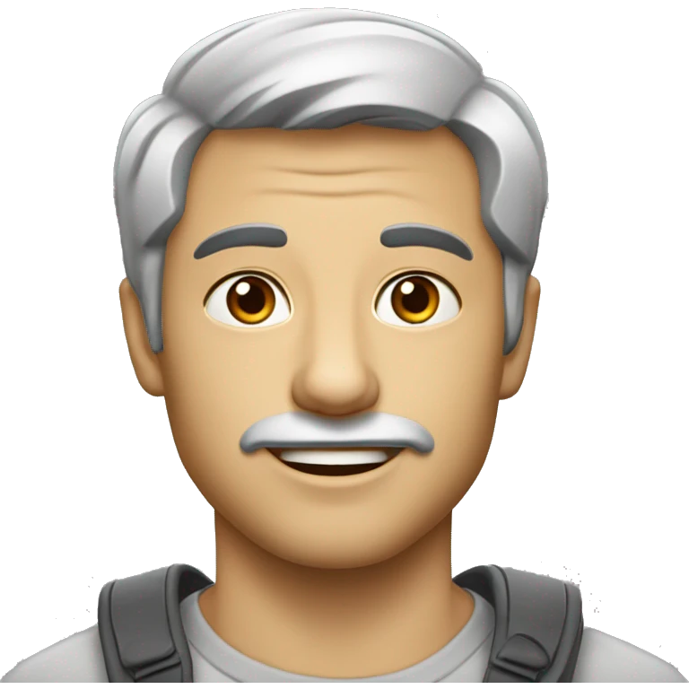 Темно Серая вислоухая кошка emoji