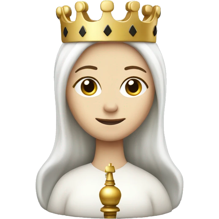white queen chess piece emoji