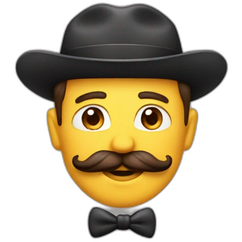 Petit moustache carré emoji