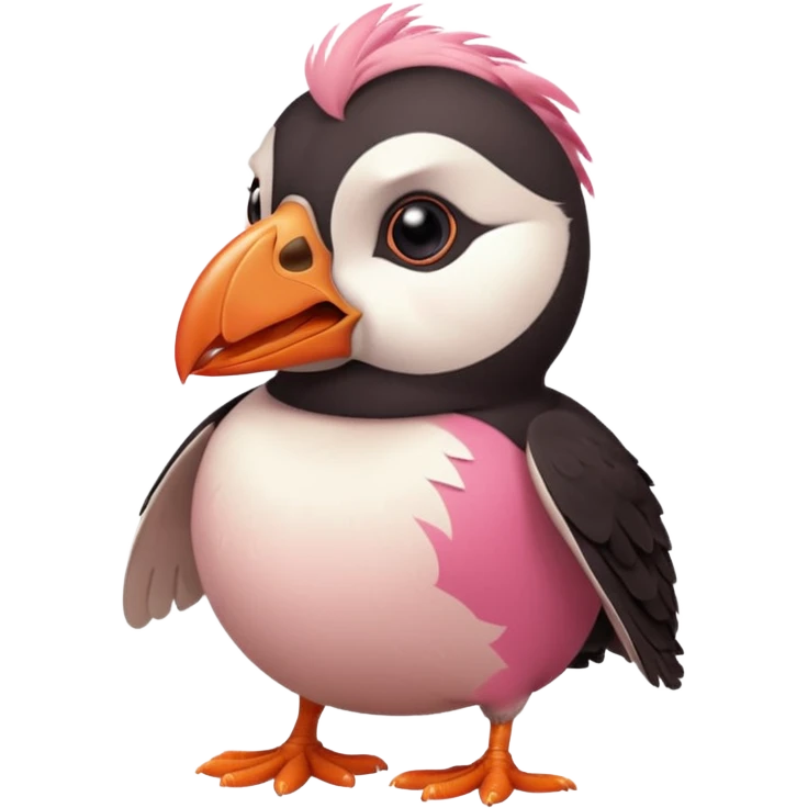pink puffin angry emoji