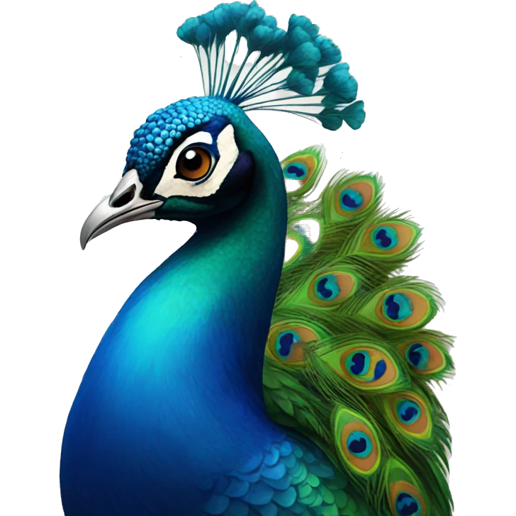 a peacock emoji