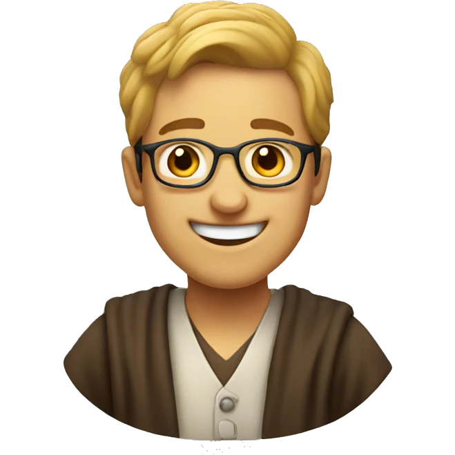happy scholar emoji