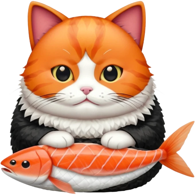 Sushi cat emoji