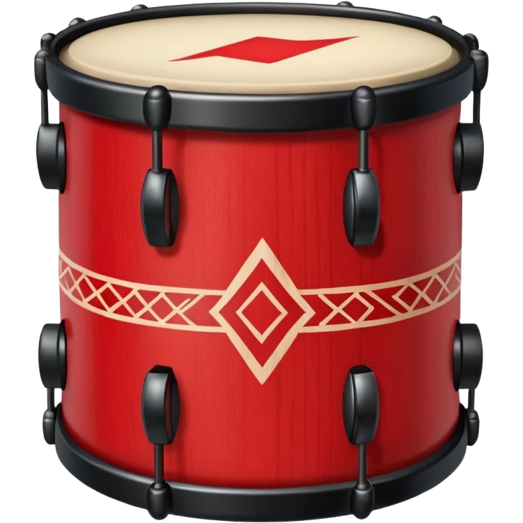 Decorative Drum red emoji