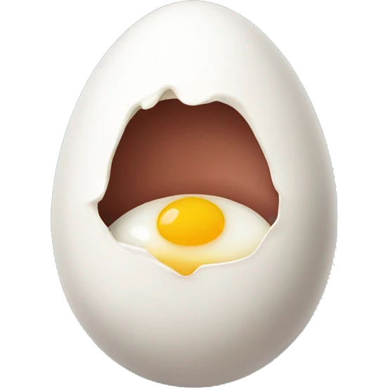 Swallowing egg emoji