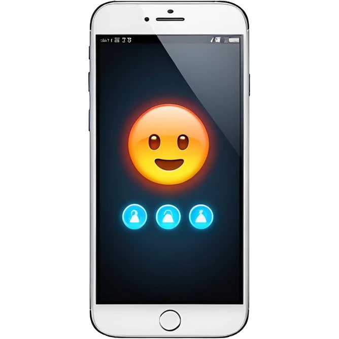 smart phone with notification emoji