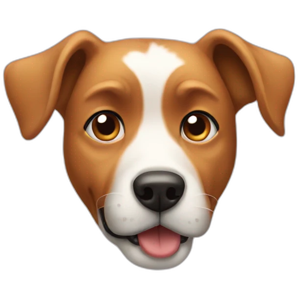 Dog with a blog emoji