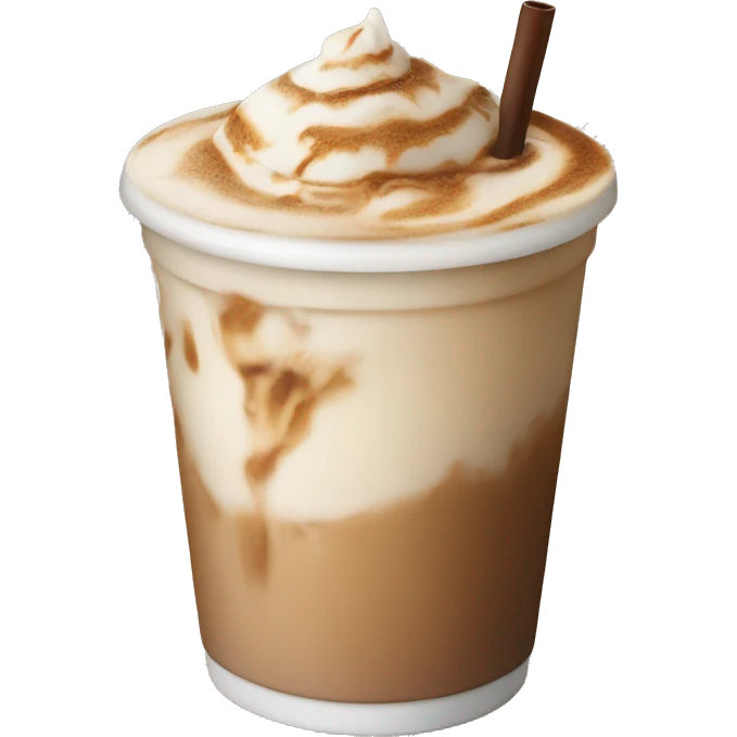 Iced latte emoji
