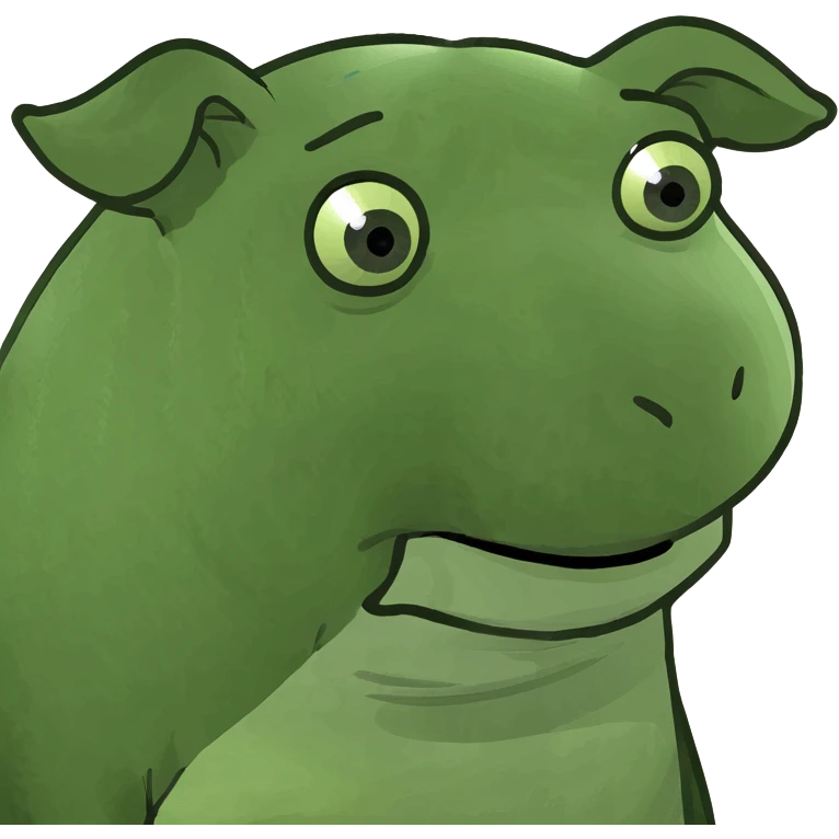 Pig feeling sad waiting  emoji