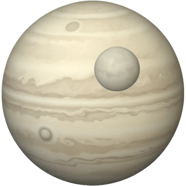 Venus planet emoji, pale grey sphere, hazy soft texture, simple and round, no text emoji
