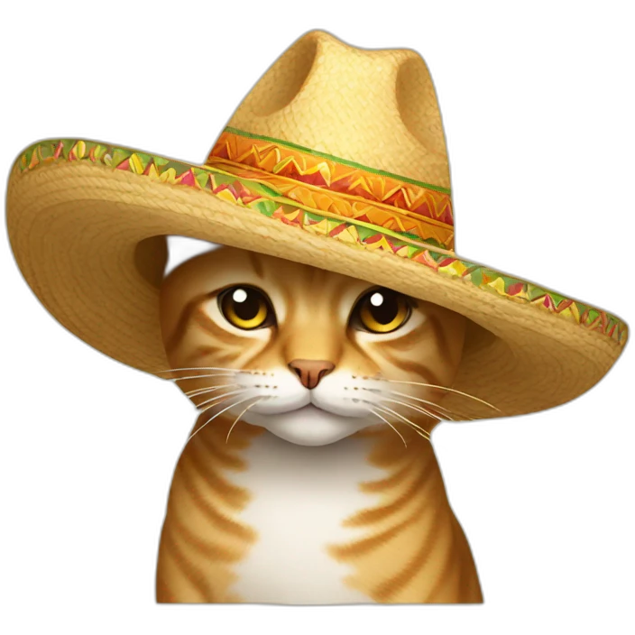 cat with sombrero emoji