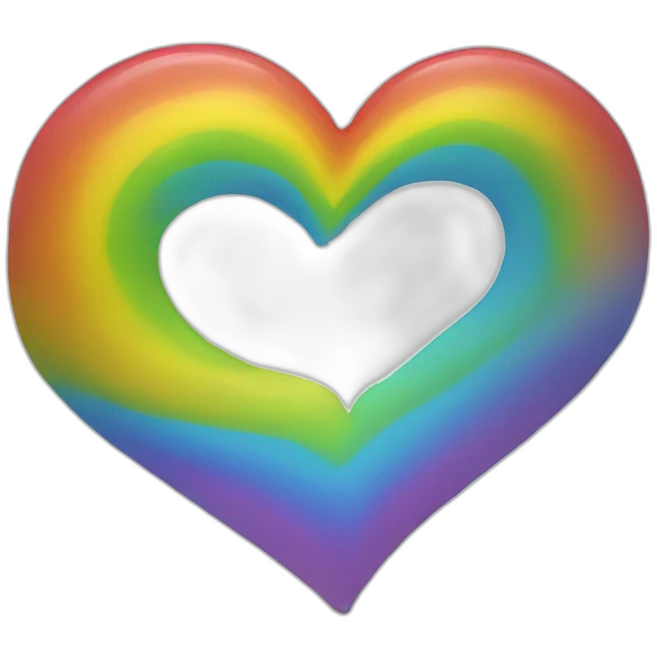 Rainbow heart emoji