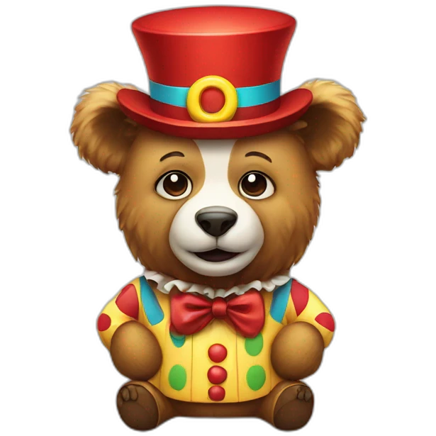 clown bear in audi emoji