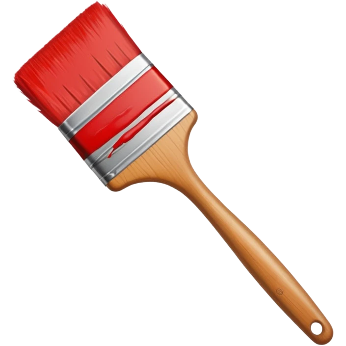 paint brush with paint emoji