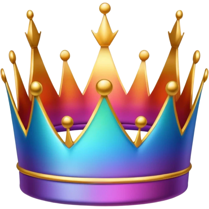 gradient crown emoji