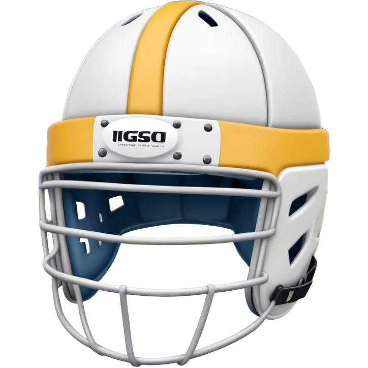 Cinematic Realistic image of rugby headgear with detailed padding and rugged design elements, set against a blurred stadium background with bold, high-contrast lighting that highlights its protective design emoji
