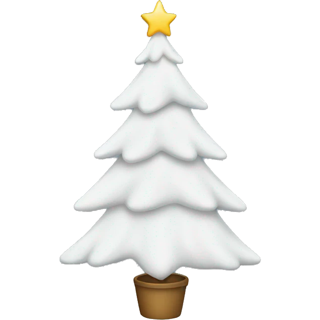 White Christmas tree emoji