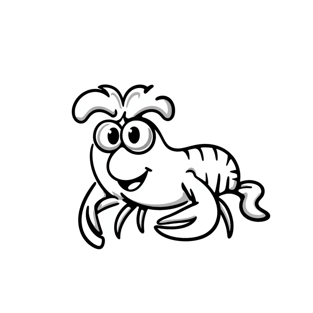 senior lobster with white hair and glasses, elderly lobster character with white eyebrows and whiskers, wearing round glasses emoji