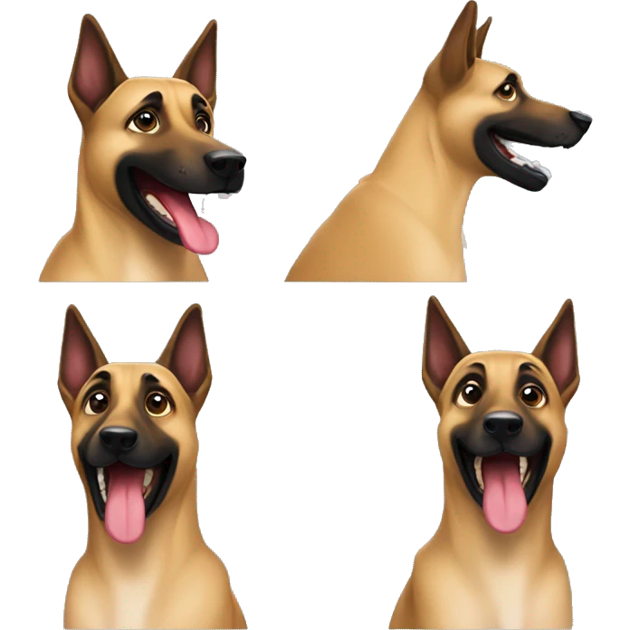 malinois rire emoji
