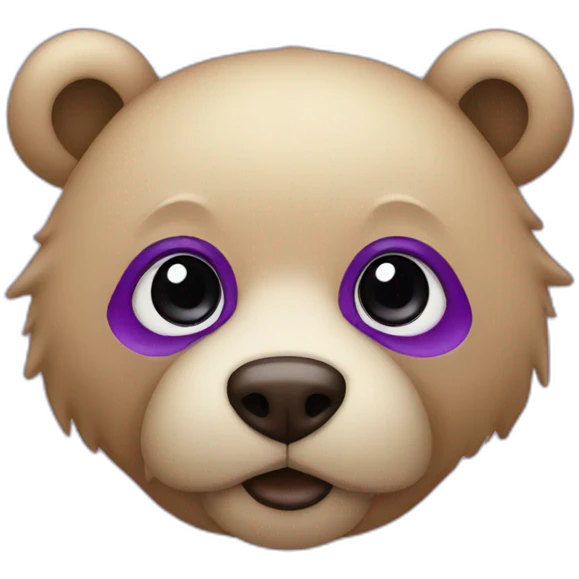nosebear purple emoji