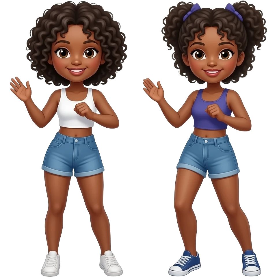 blalck girls dancing emoji