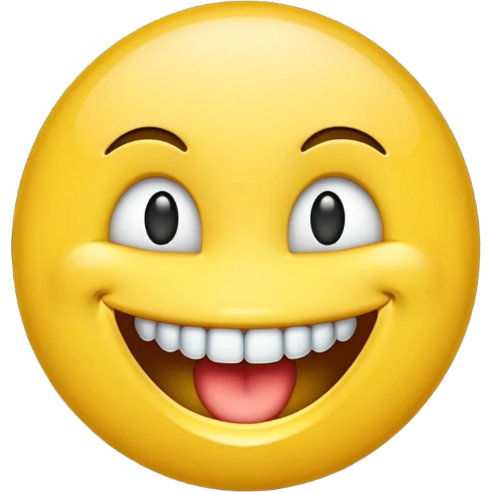 Emoji sonriendo con dientes de diamantes  emoji