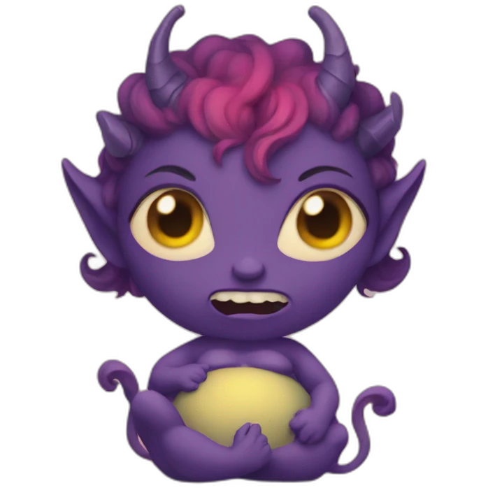 pregnant demon emoji