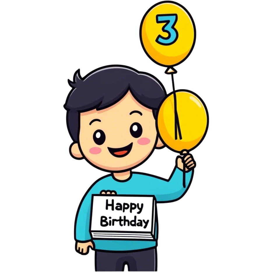 Birthday sign for Dakota emoji