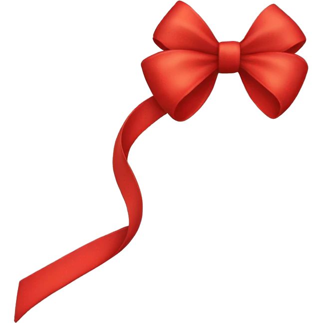 Red bow emoji