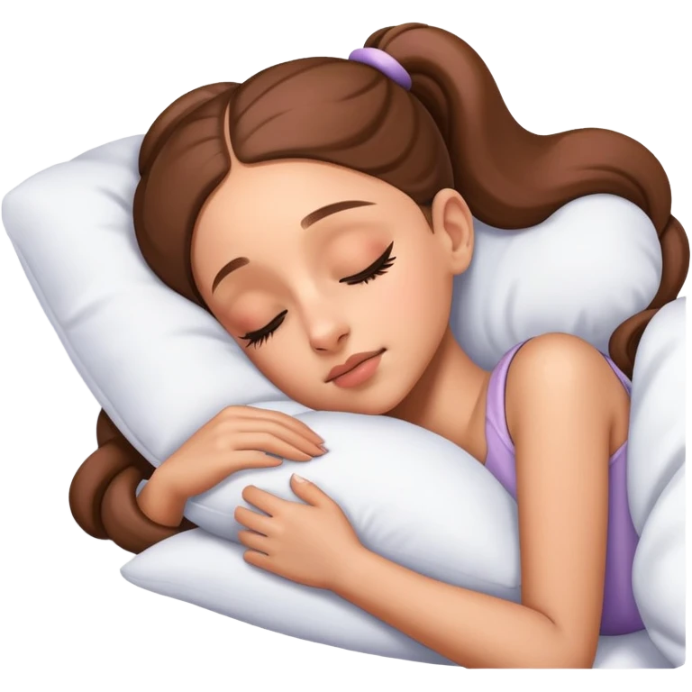 Ariana Grande sleeping emoji