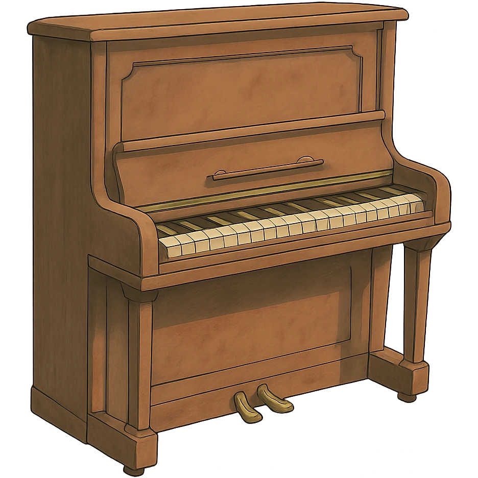 ghibli style piano emoji