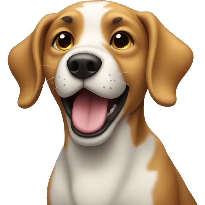 dog is singing emoji