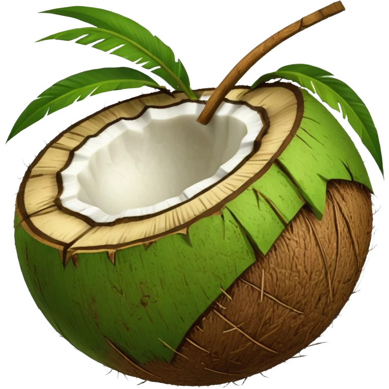 Green Coconut shell emoji