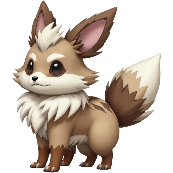 zigzagoon-Eevee-linoone-furret-Fakémon-hybrid-creature (full body)  emoji