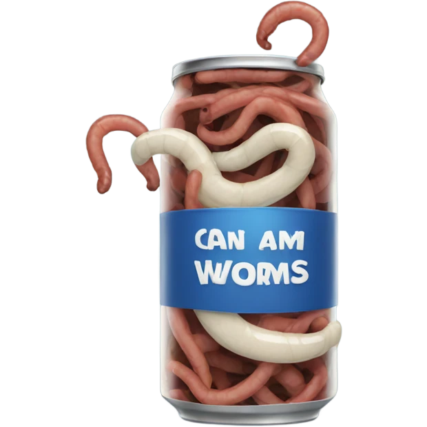 Opening a can of worms  emoji