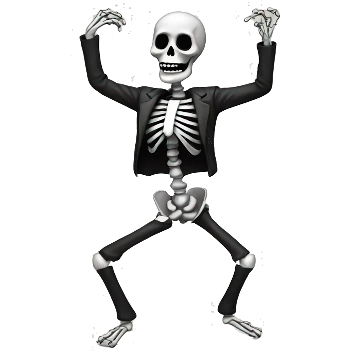 dancing skeleton emoji
