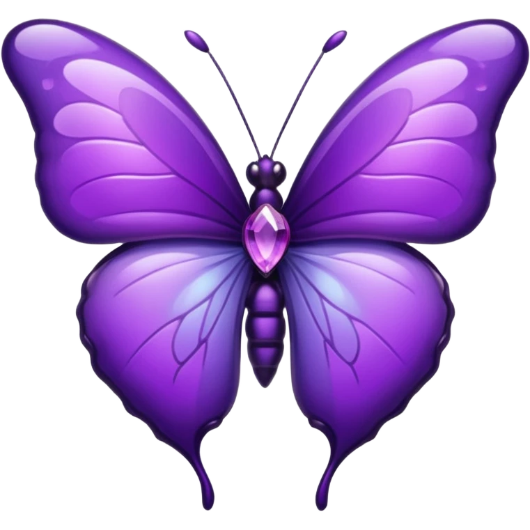 purple heart with a butterfly emoji