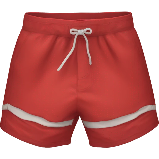 Red swim trunks, no person emoji