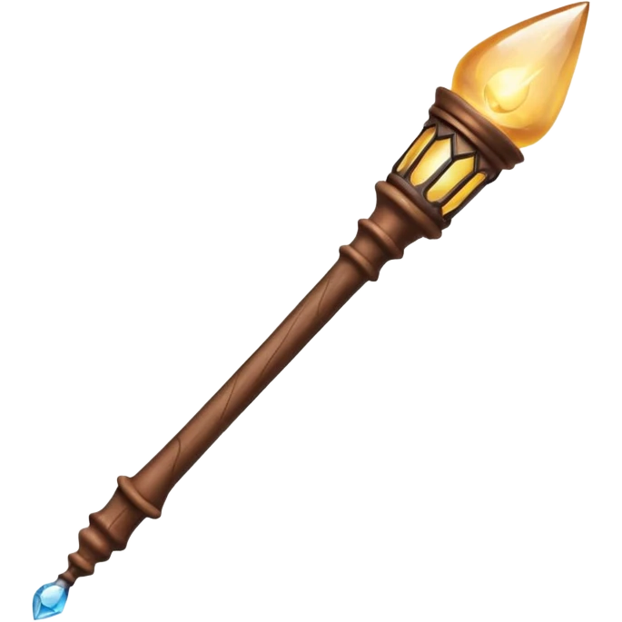 Harry Potter magical wand no kristal and light emoji