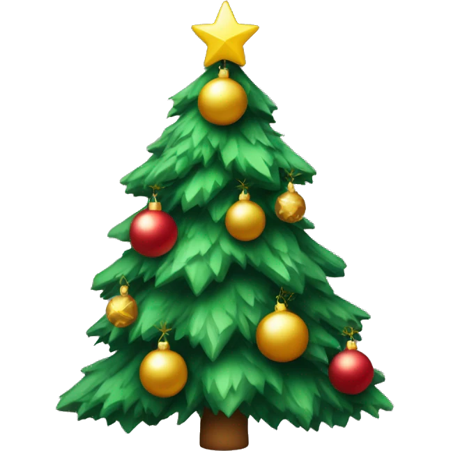 christmas tree with decorations  emoji