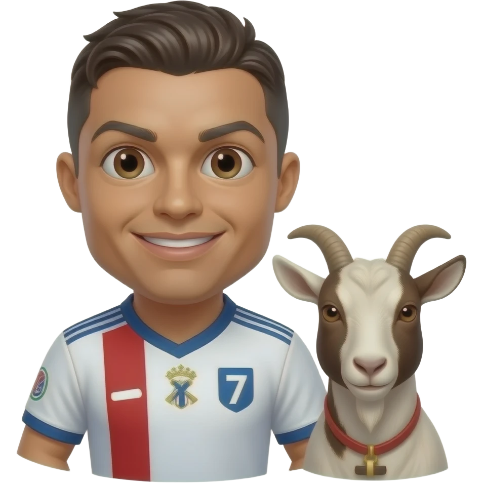 Ronaldo has a goat emoji