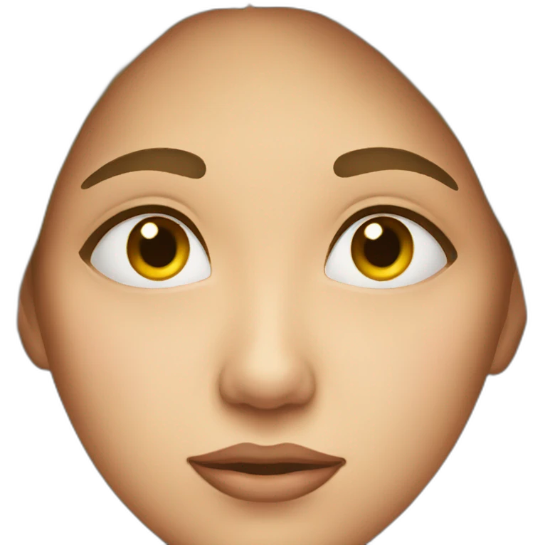 Woman with eyes little bit close and Side eyes emoji