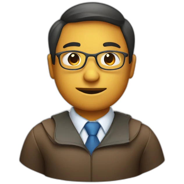 mathematician with pie chart emoji