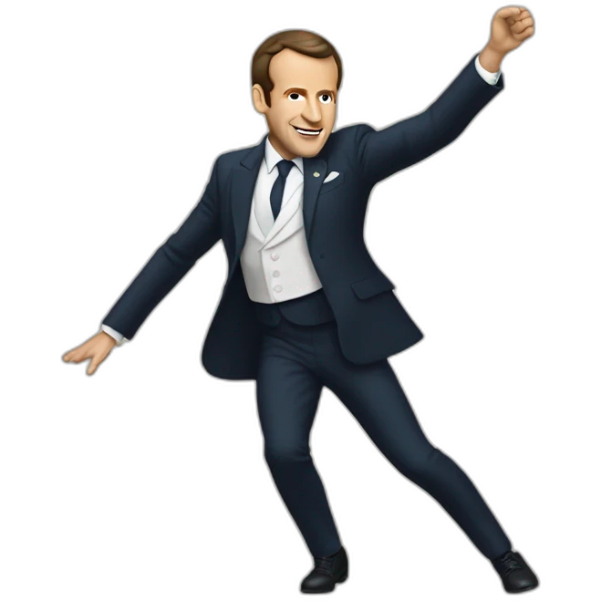 Macron qui danse emoji