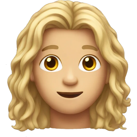 long hair boy emoji