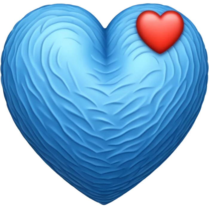 Beating blue love emoji