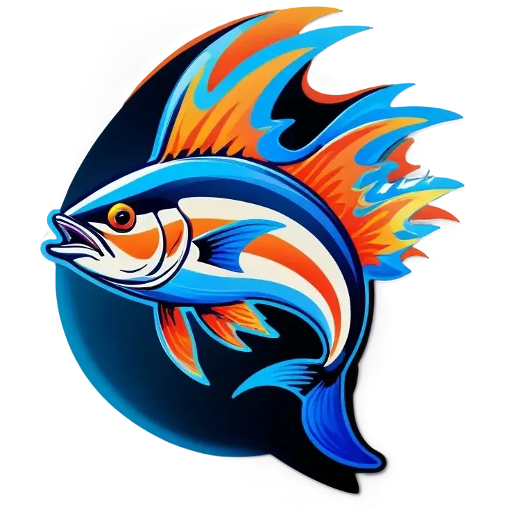 flaming tuna fish emoji