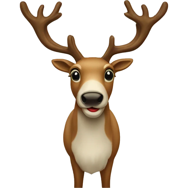 Vintage reindeer  emoji